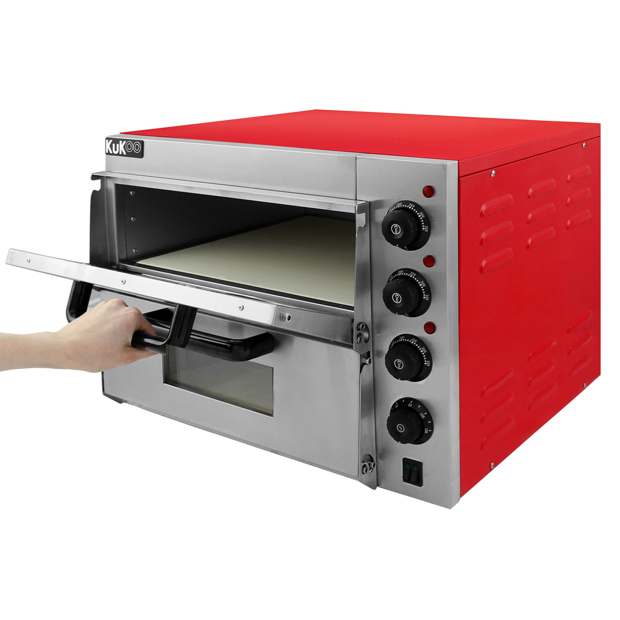 Horno Eléctrico de Acero Inoxidable KuKoo con Doble Cámara
