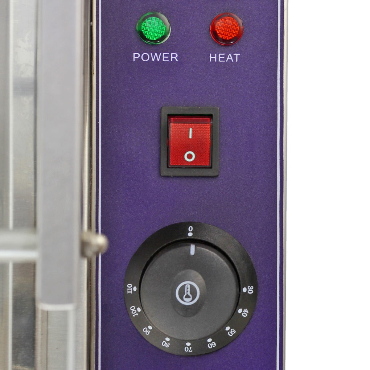 Expositor de Baño María con 5 Sartenes de Acero Inoxidable