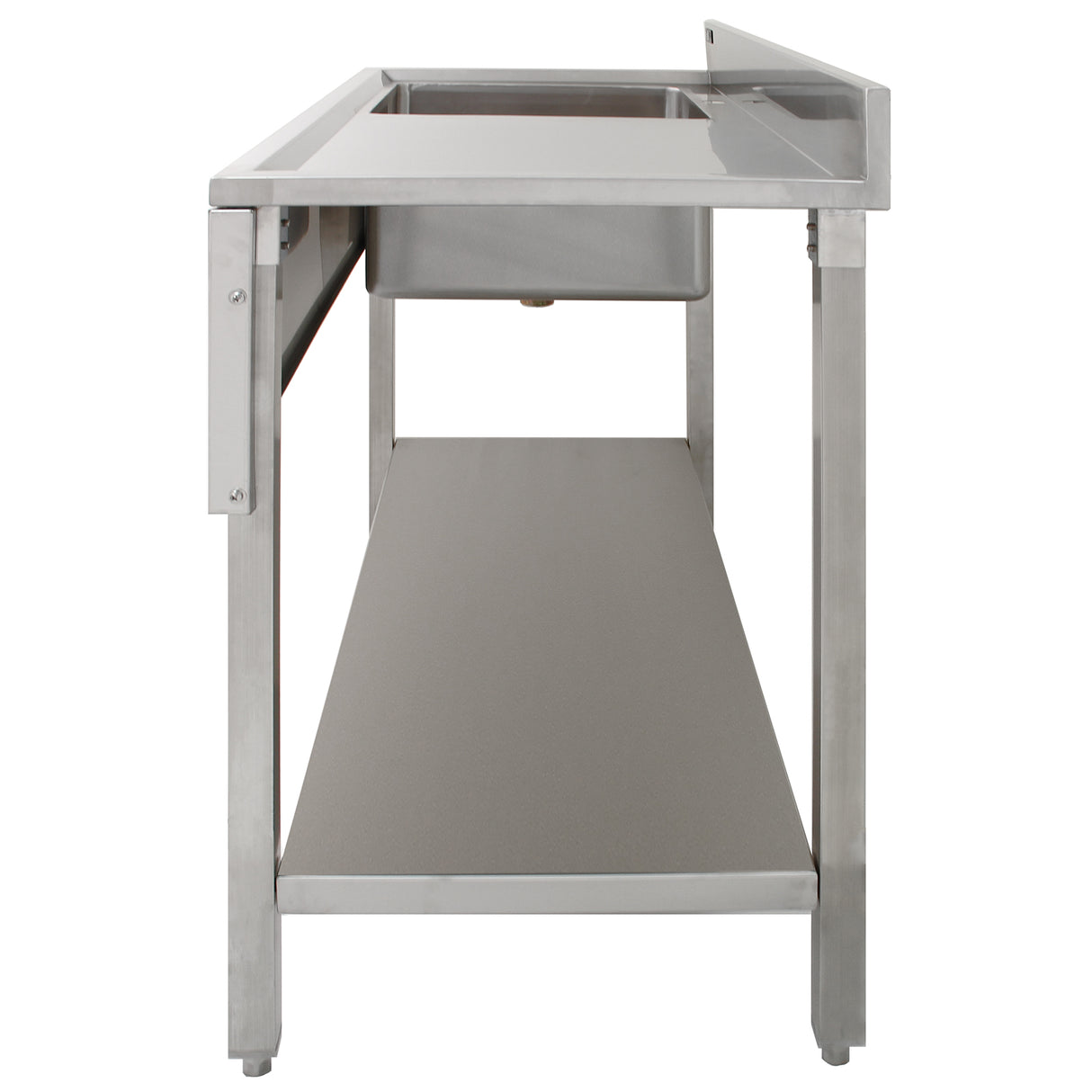 Fregadero para laboratorio de Acero Inoxidable (Con escurridor a la derecha)