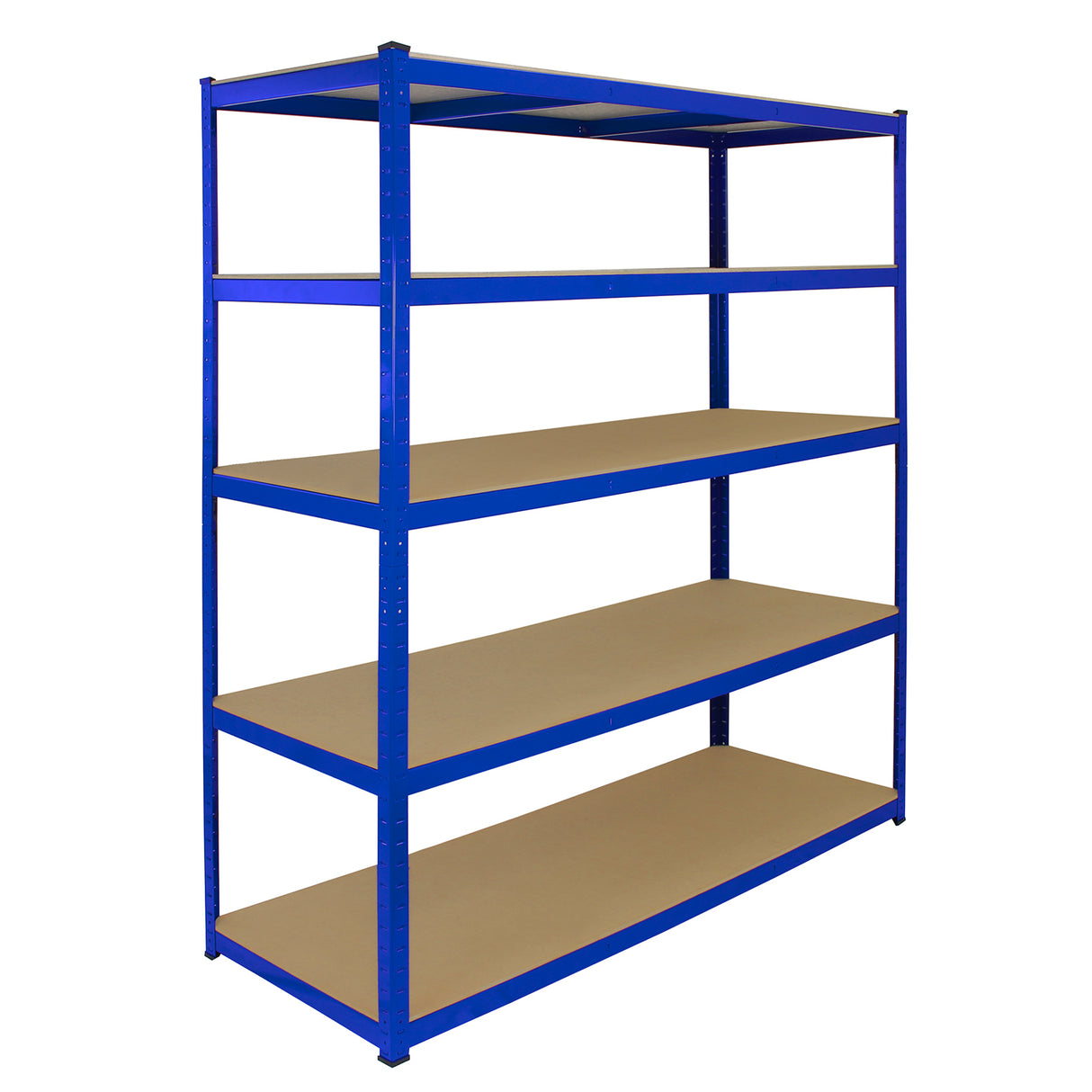 Monster Racking T-Rax 5 x Estantes de Almacenamiento Extra Anchos, Azul, 160cm Anchura, 60cm Profundidad