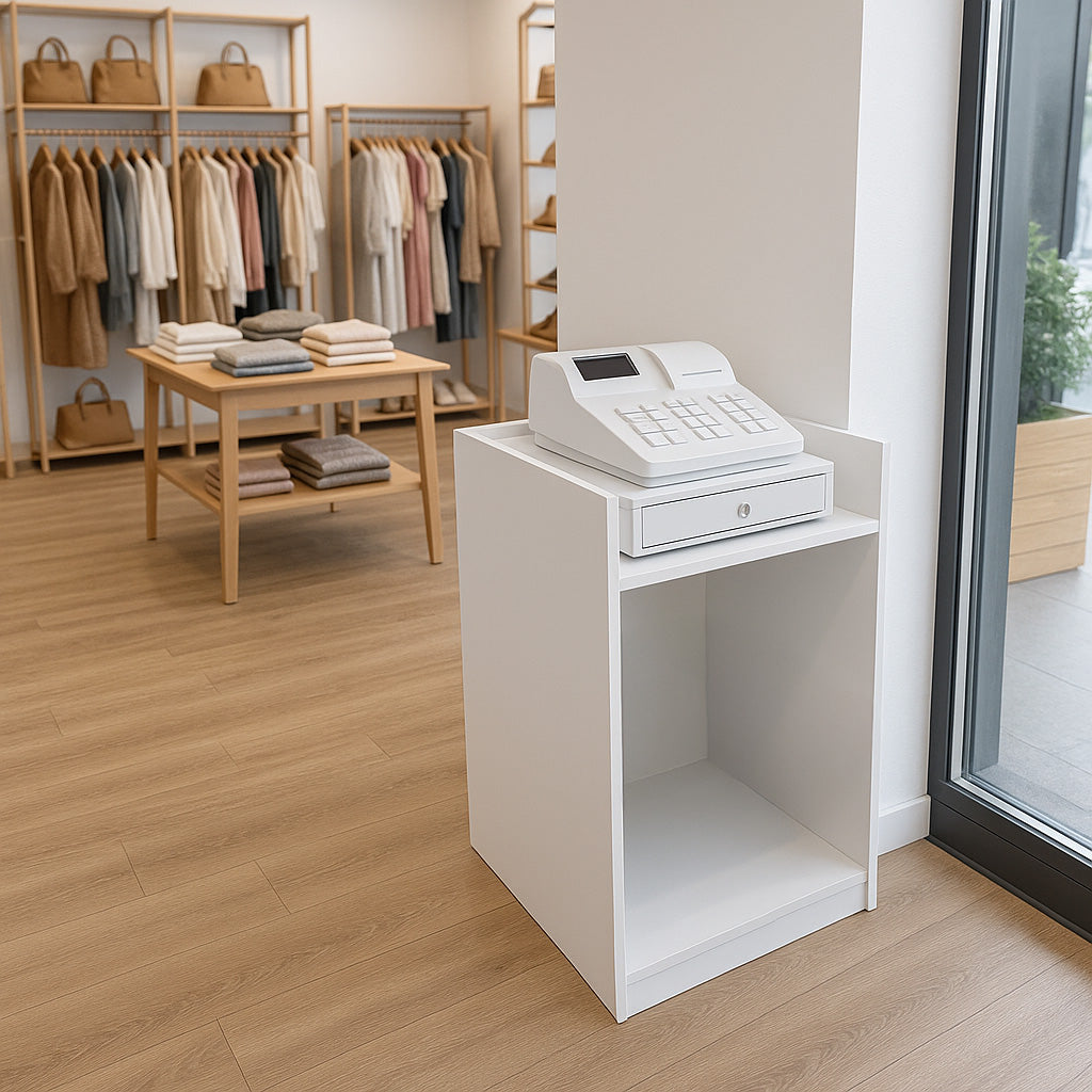 Mostrador para Caja Registradora TB60 – Blanco