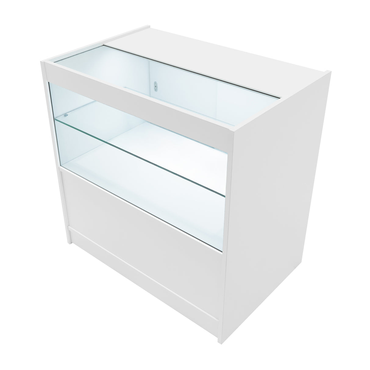 Mostrador Comercial con Luz LED C900 – Blanco