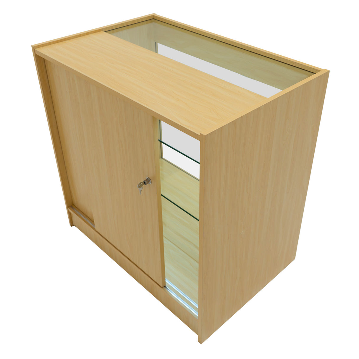 Mostrador Comercial con Luz LED K900 – Arce