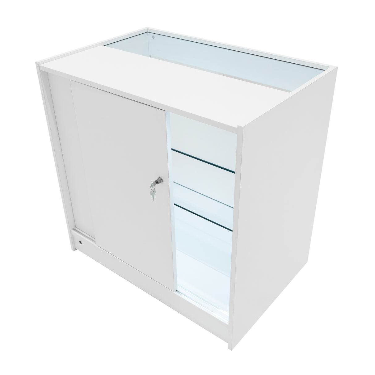 Mostrador Comercial con Luz LED K900 – Blanco