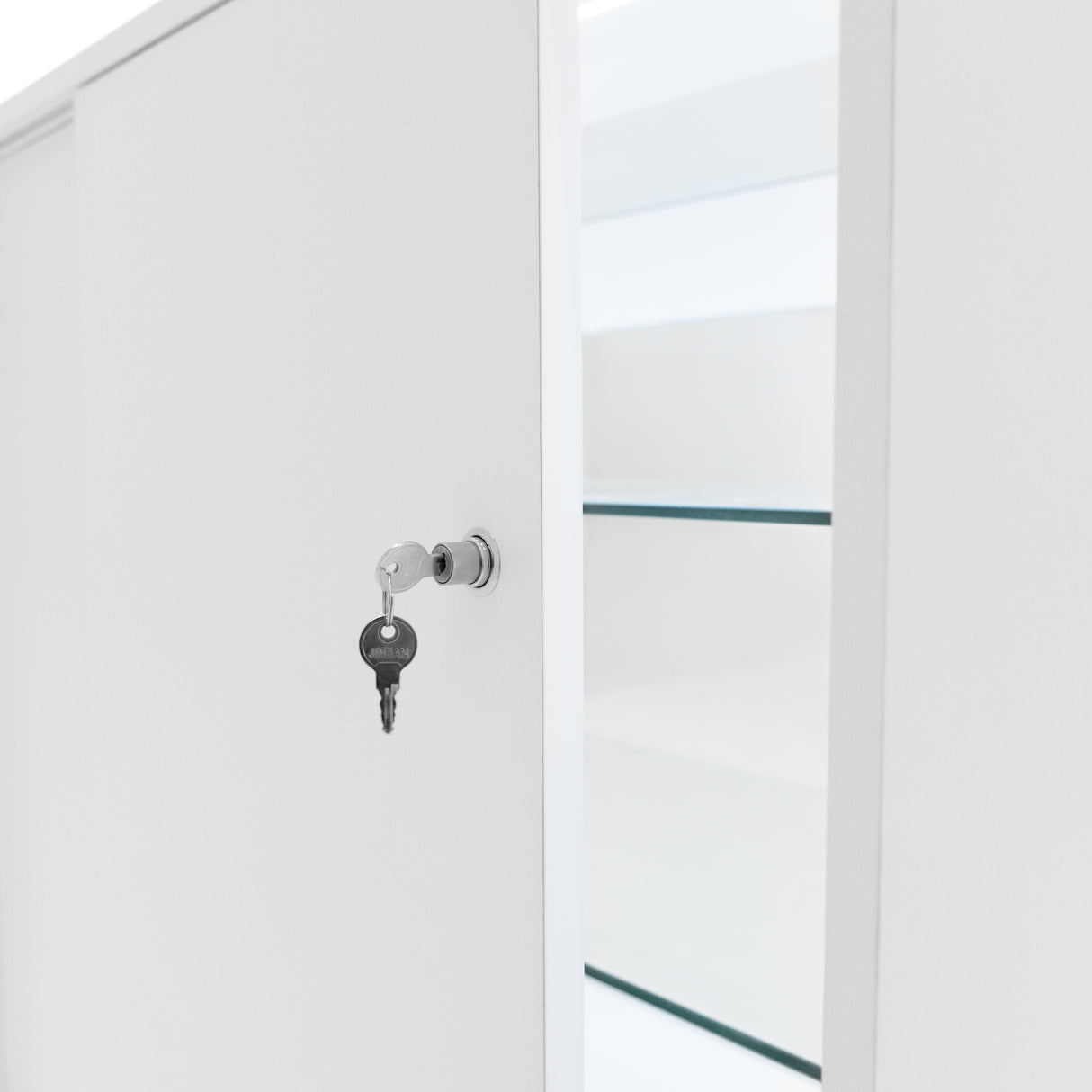 Mostrador Comercial con Luz LED K900 – Blanco