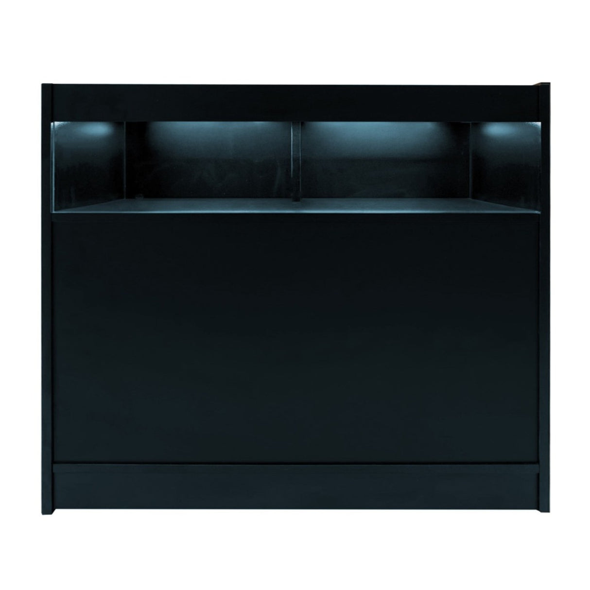 Mostrador Comercial con Luz LED B1200 – Negro
