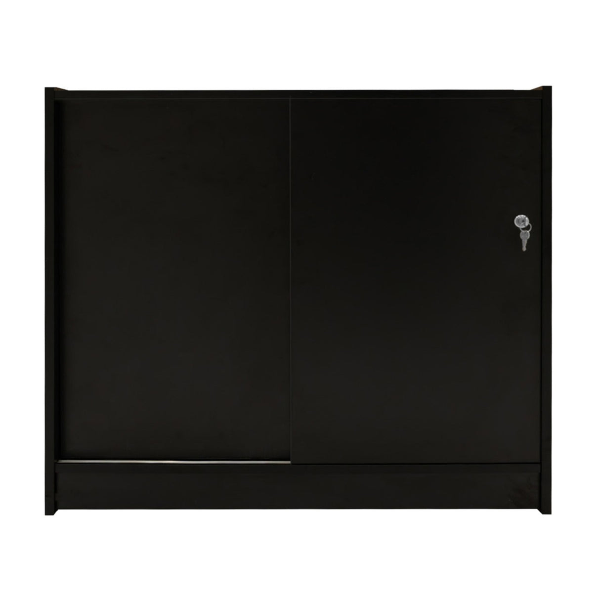 Mostrador Comercial con Luz LED C1200 – Negro