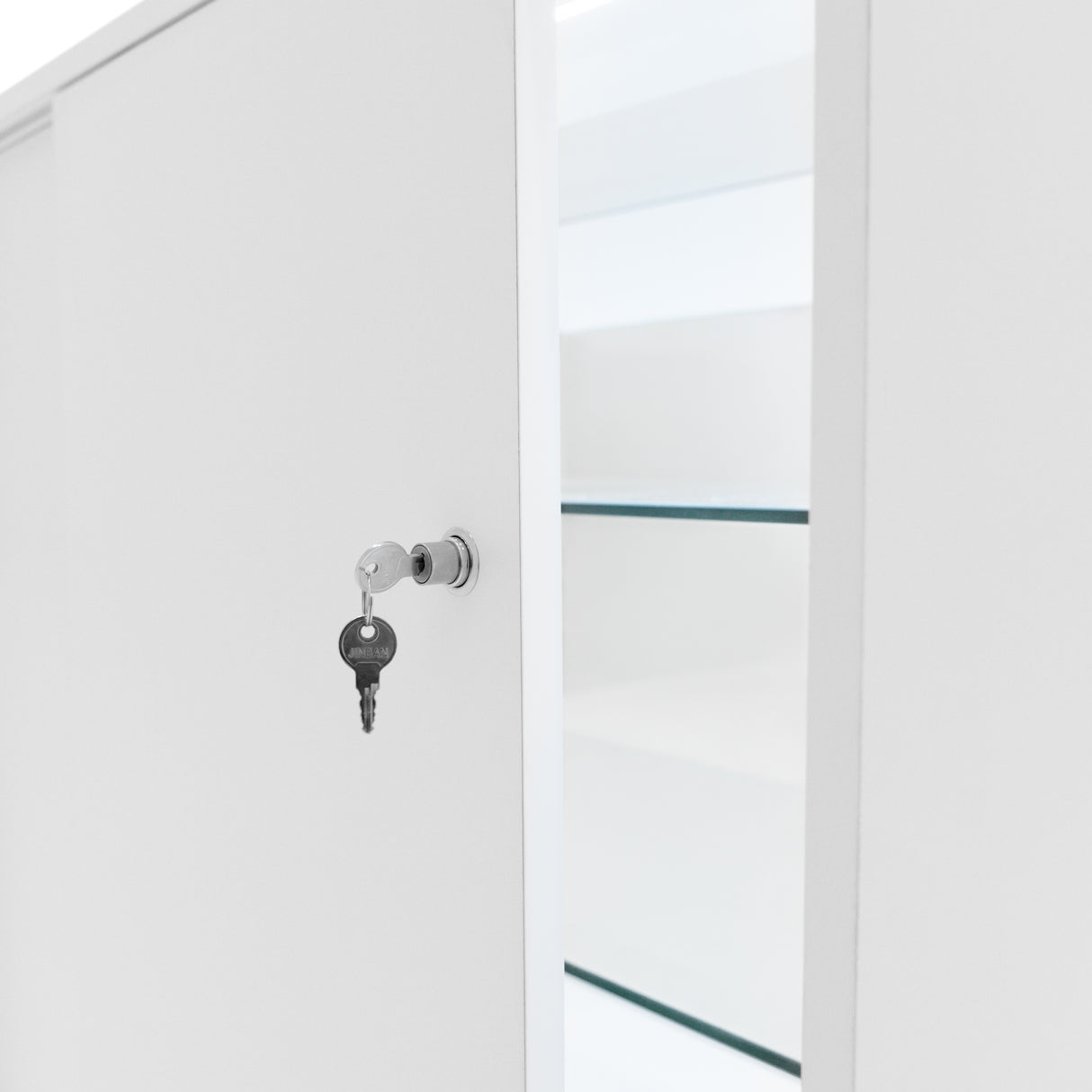 Mostrador Comercial con Luz LED K1200 – Blanco