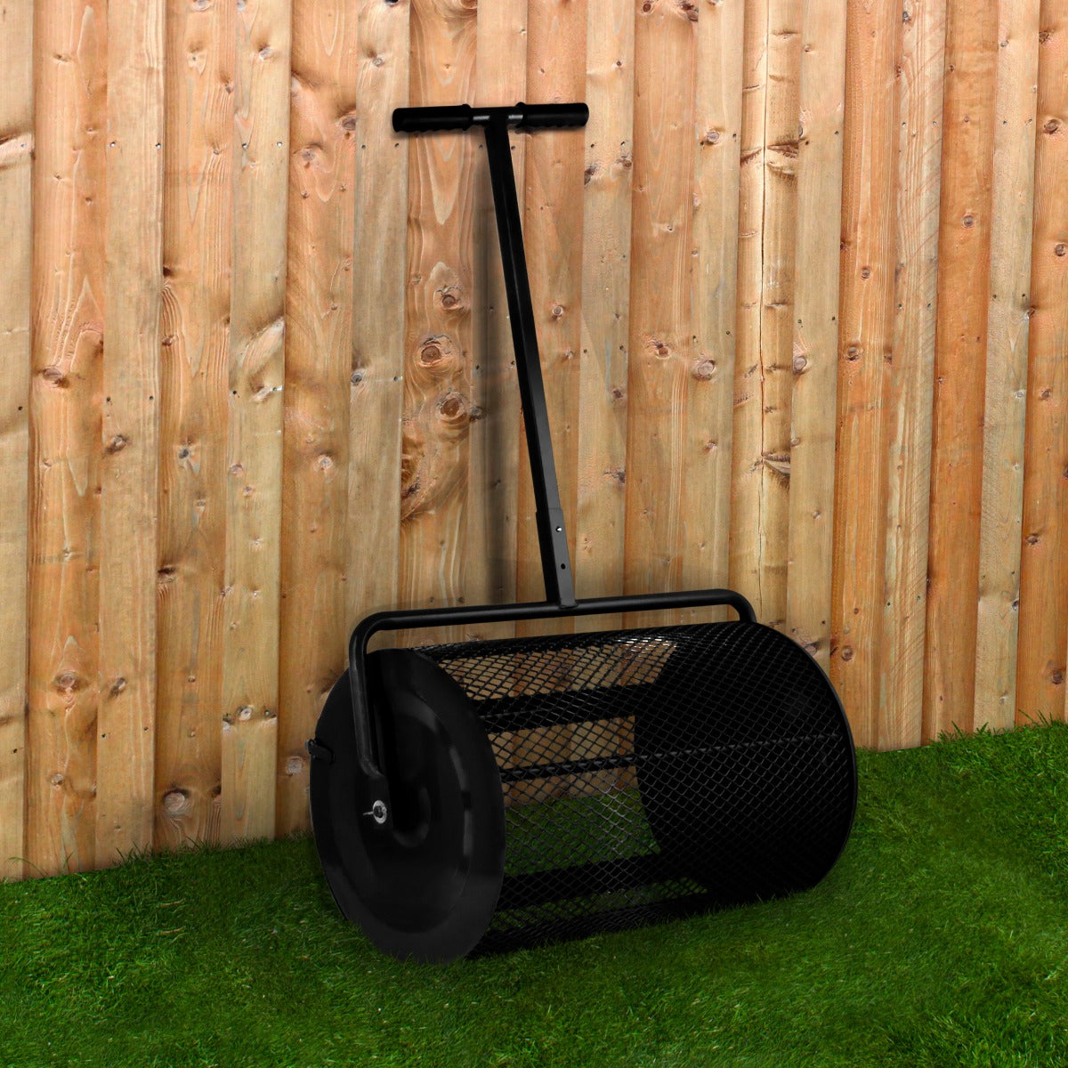 Esparcidor de Abono & Musgo de Turba - Negro