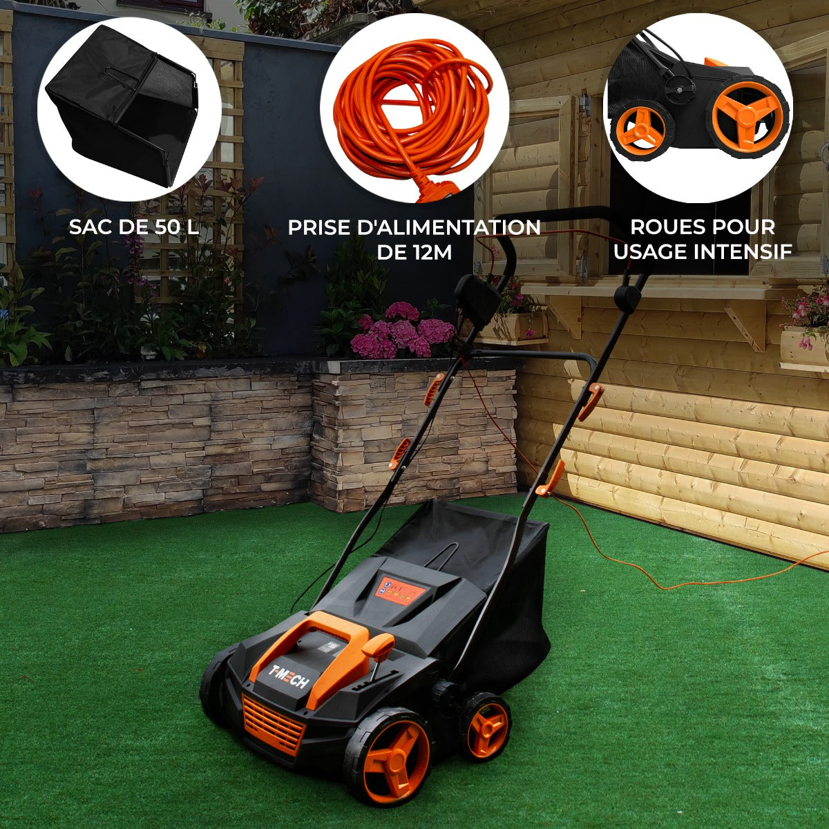 T-Mech Aspiradora de Césped Artificial