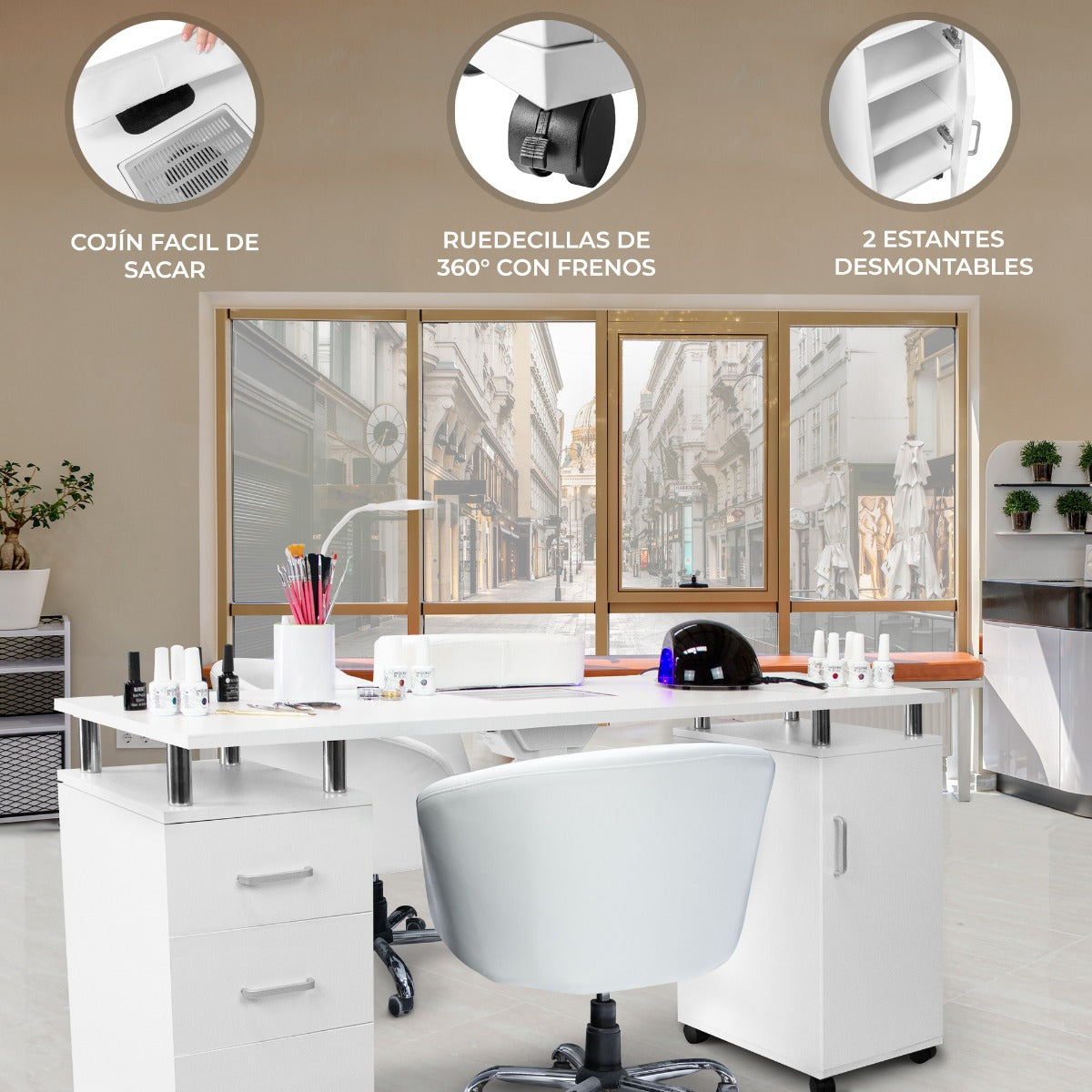 Mesa de Manicura Profesional