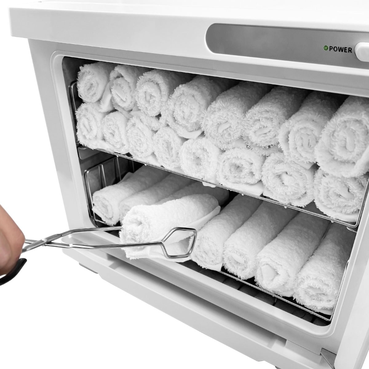 Calentador Blanco de Toallas Calientes Toallero Secatoallas Eléctrico