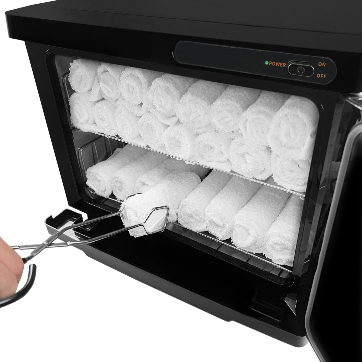 Calentador Negro de Toallas Toallero Secatoallas Eléctrico