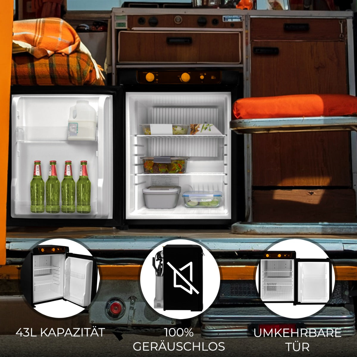 Mini Frigorífico de Absorción Trivalente