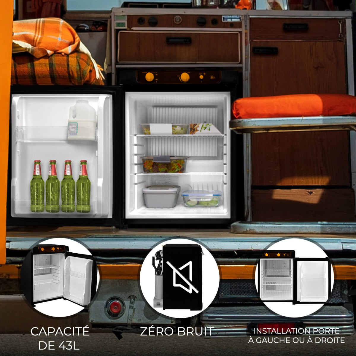 Mini Frigorífico de Absorción Trivalente