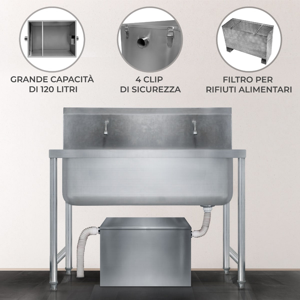 KuKoo Trampa de Grasa – 120 Litros