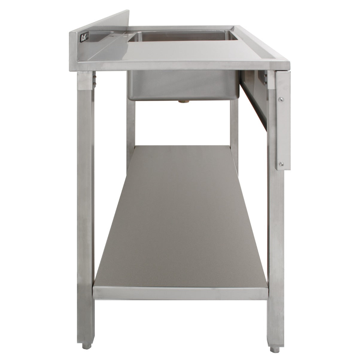 KuKoo Fregadero de Cocina de Acero Inoxidable – Escurridor a la Izquierda