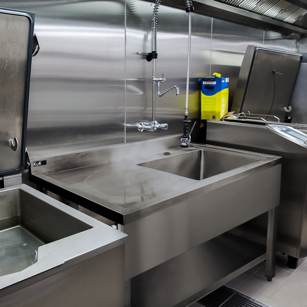 KuKoo Fregadero de Cocina de Acero Inoxidable – Escurridor a la Izquierda