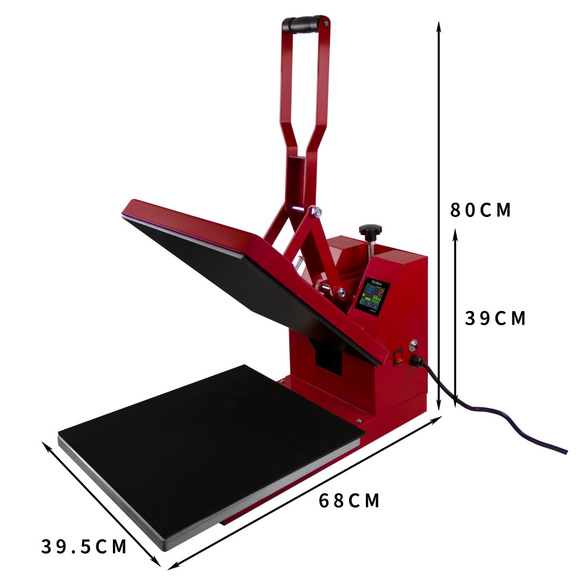 Prensa Térmica de 38cm x 38cm con Plotter Cortador de Vinilo de 1350mm