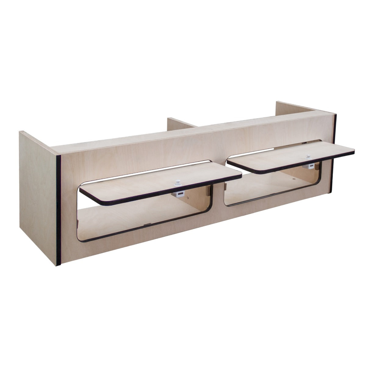 Armario Elevado de Autocaravana con Acabado Negro– 120cm x 35cm x 35cm