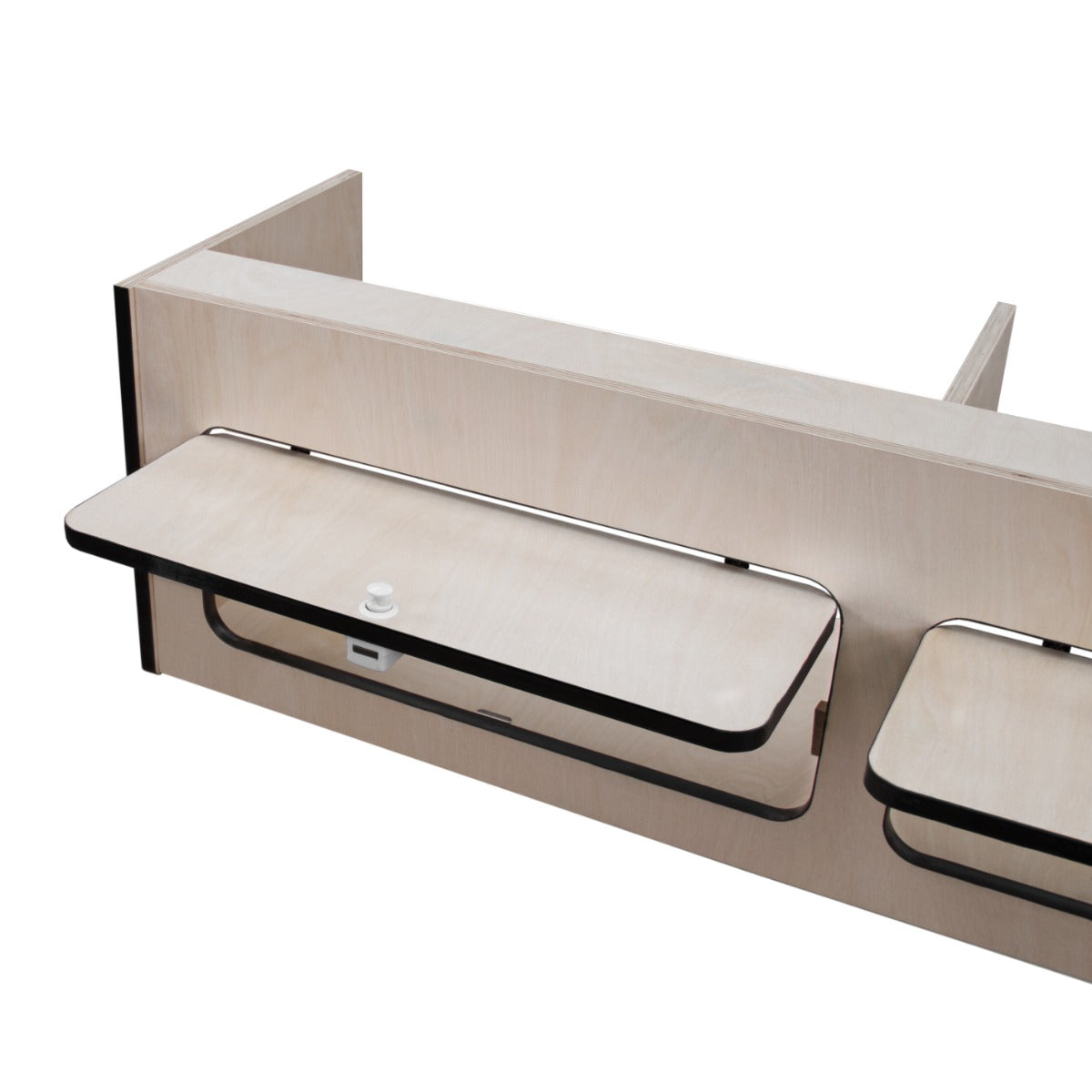 Armario Elevado de Autocaravana con Acabado Negro– 120cm x 35cm x 35cm