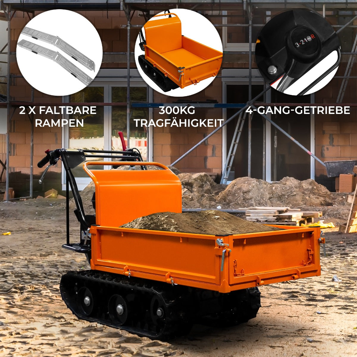 Mini Dumper Carretilla Eléctrica Transportador