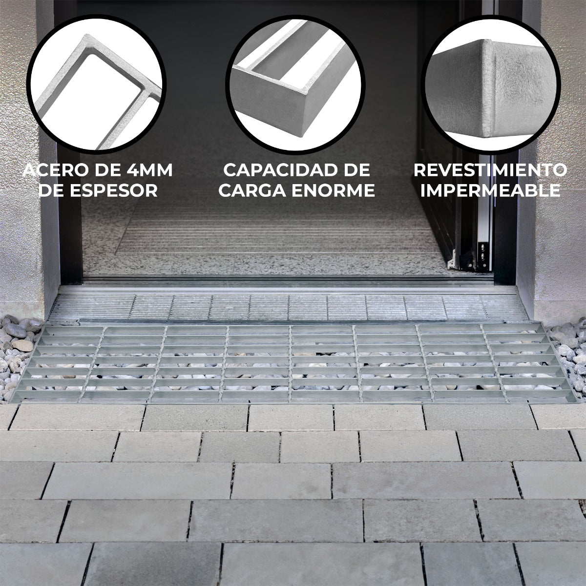 Rejilla Galvanizada - 800mm x 240mm