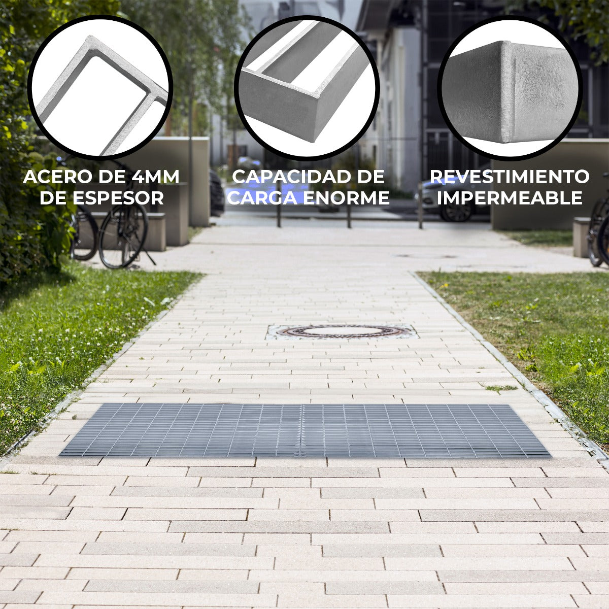 Rejilla Galvanizada - 700mm x 700mm