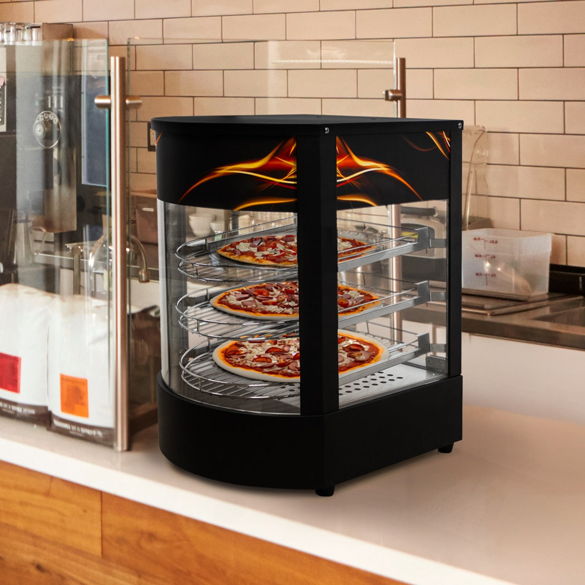 Vitrina Expositora Caliente Pizzas Comercial