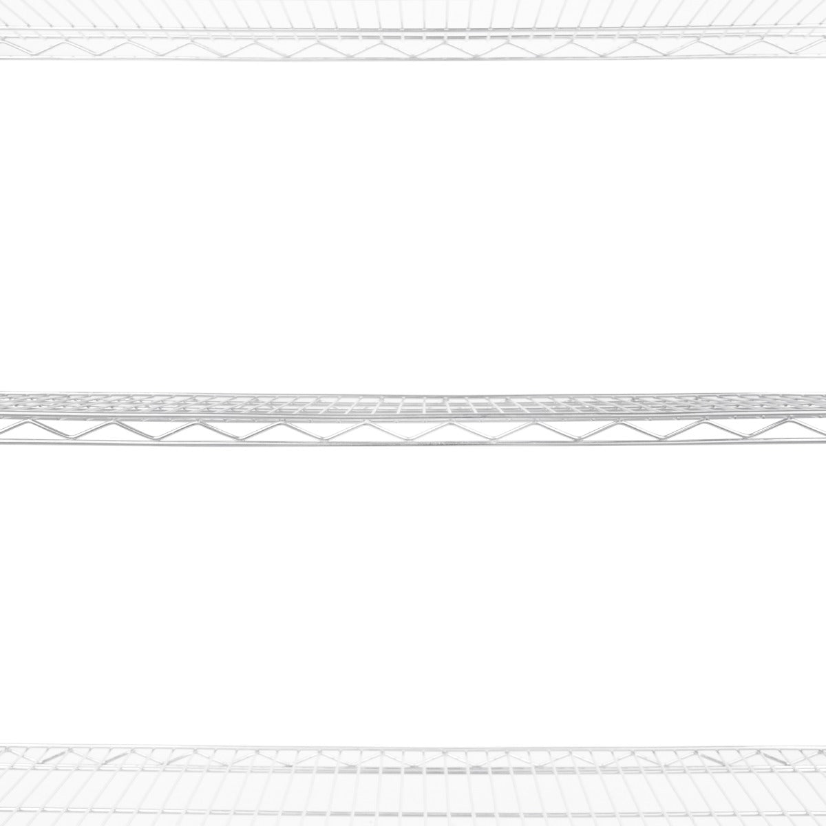 Estantería de alambre blanca de 45cm x 150cm x 180cm, con estantes abiertos y diseño resistente, ideal para almacenamiento y organización
