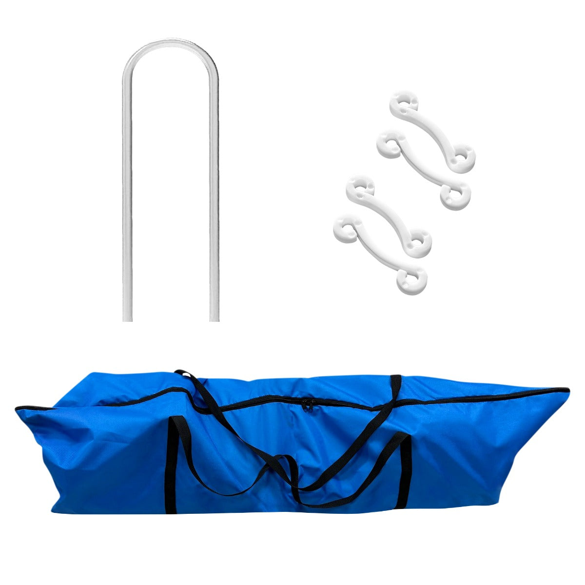 Portería de Fútbol de 366x184cm, Estuche de Transporte y Hoja de Meta con 5 Agujeros