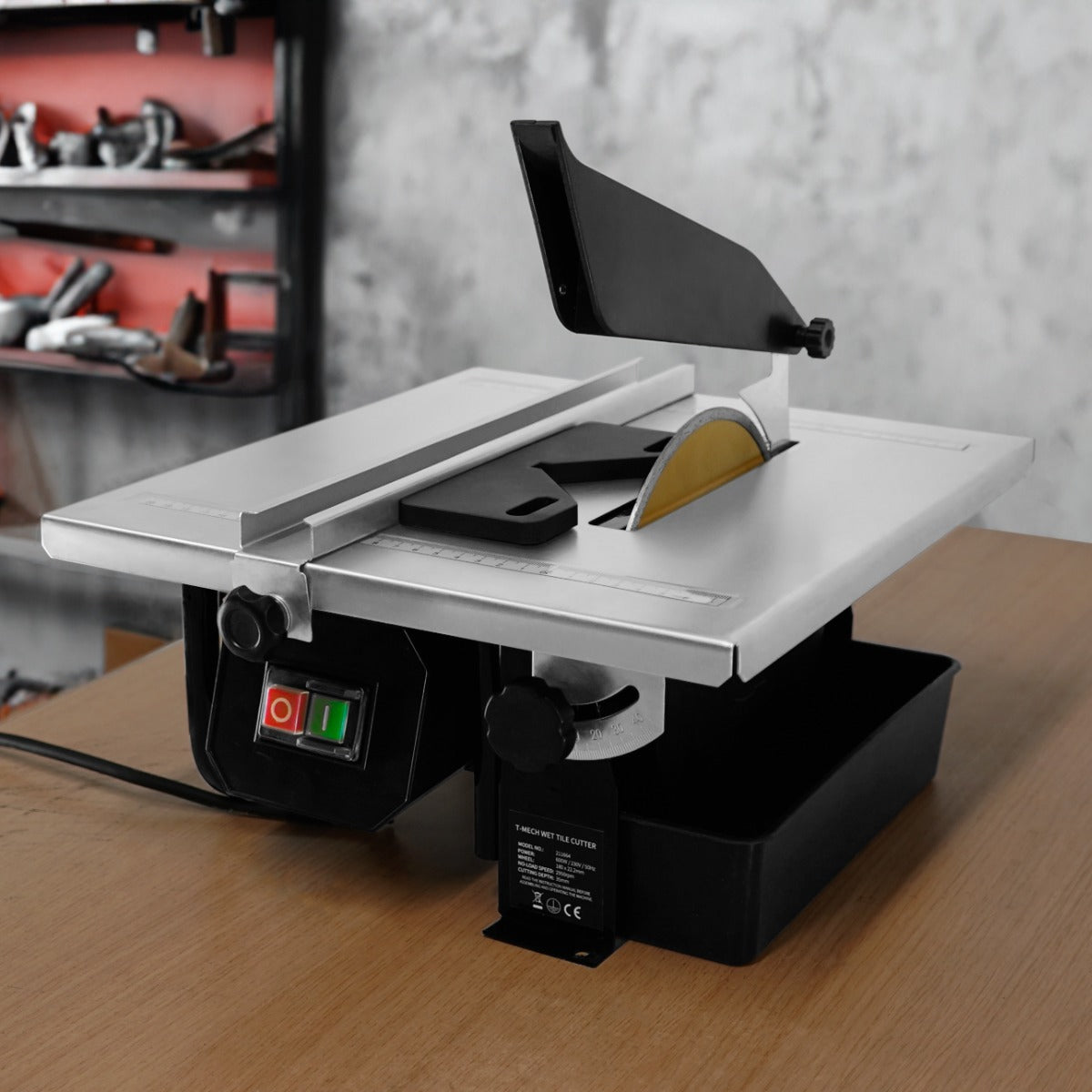 T-Mech Cortador de Azulejos Húmedos Eléctrico - 180mm / 600W