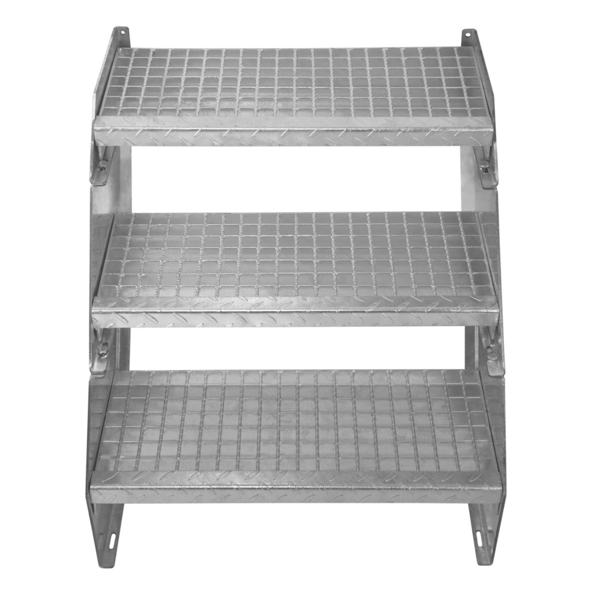 Escalera Galvanizada Ajustable de 2 Escalones– 600mm de Ancho