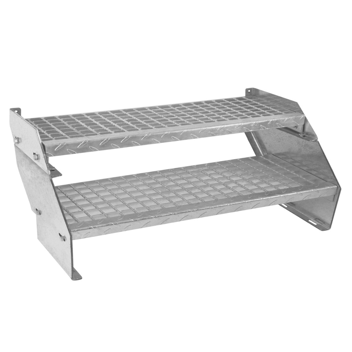 Escalera Galvanizada Ajustable de 2 Escalones– 900mm de Ancho