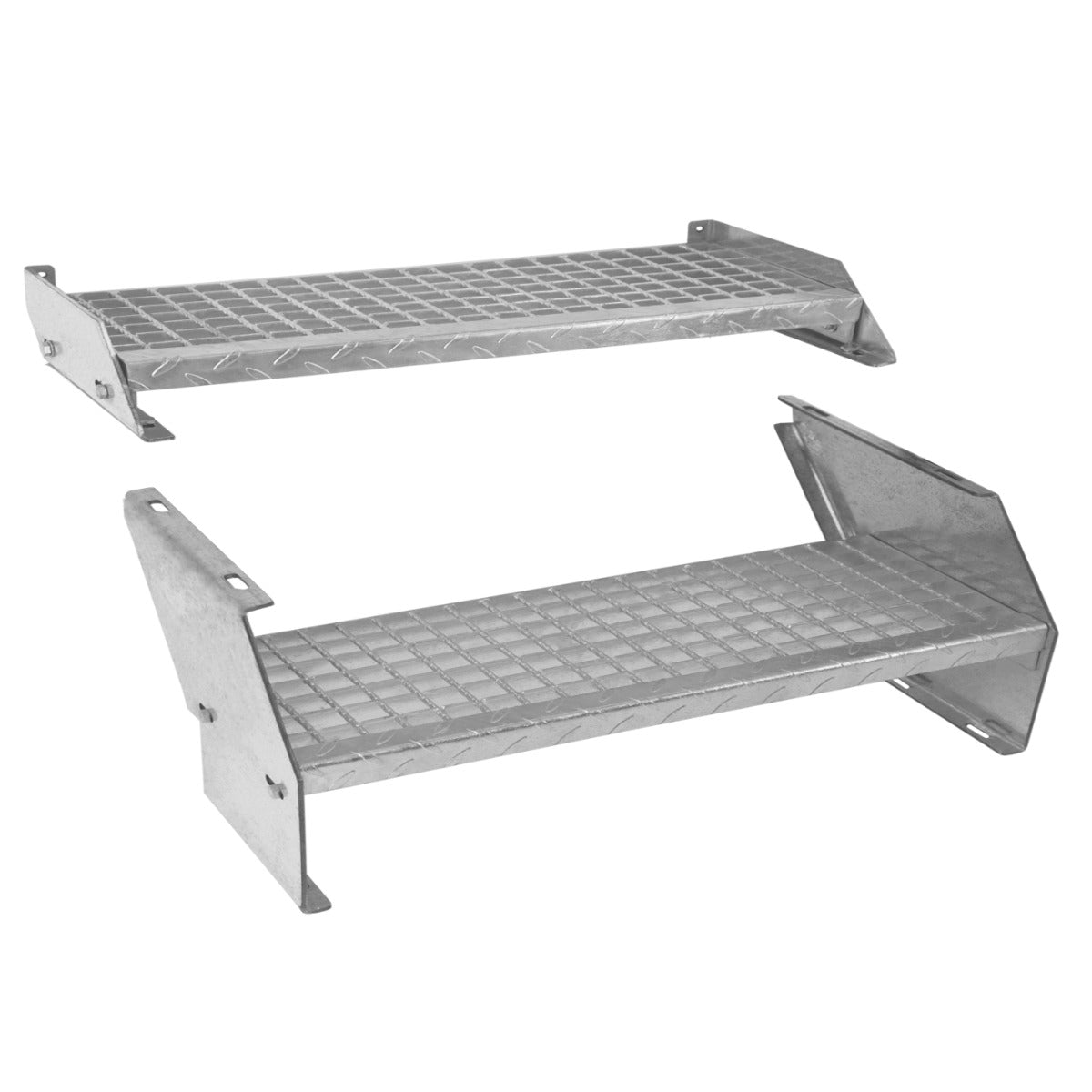 Escalera Galvanizada Ajustable de 2 Escalones– 900mm de Ancho