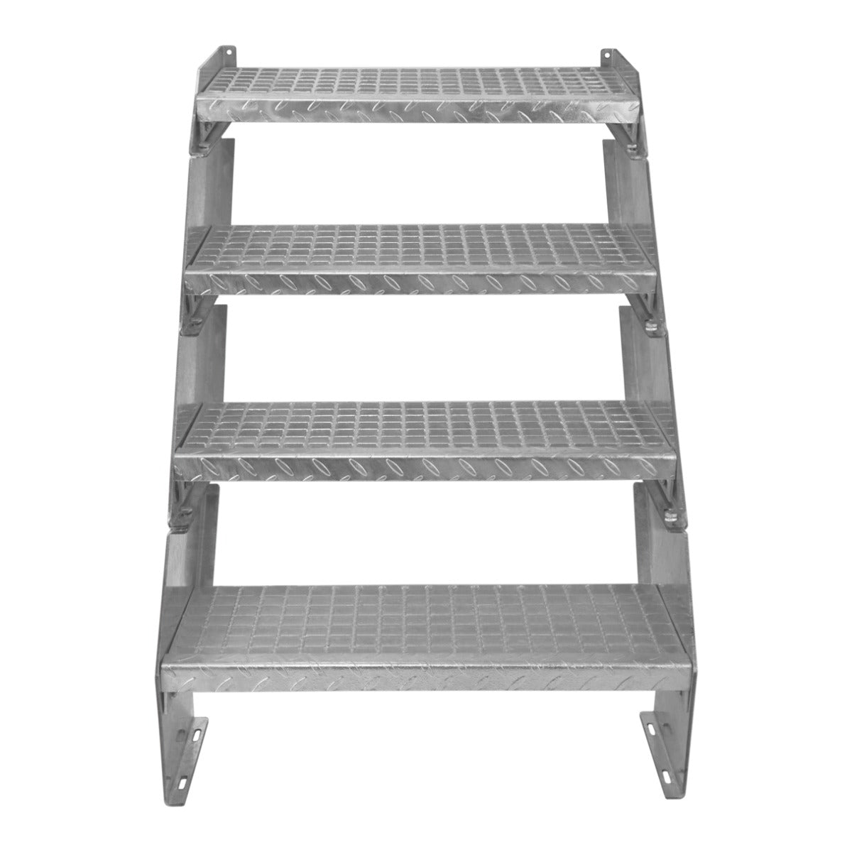 Escalera Galvanizada Ajustable de 4 Escalones– 600mm de Ancho