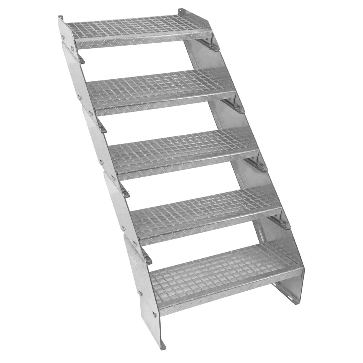 Escalera Galvanizada Ajustable de 5 Escalones– 600mm de Ancho