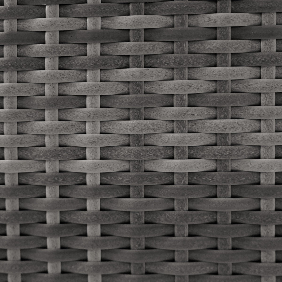 Juego de Esquinero de Comedor de Ratán y Caja de Almacenamiento - Gris