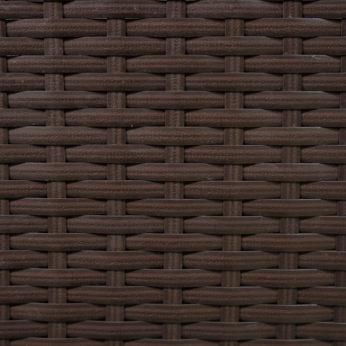 Juego de Esquinero de Comedor de Ratán y Caja de Almacenamiento - Marrón