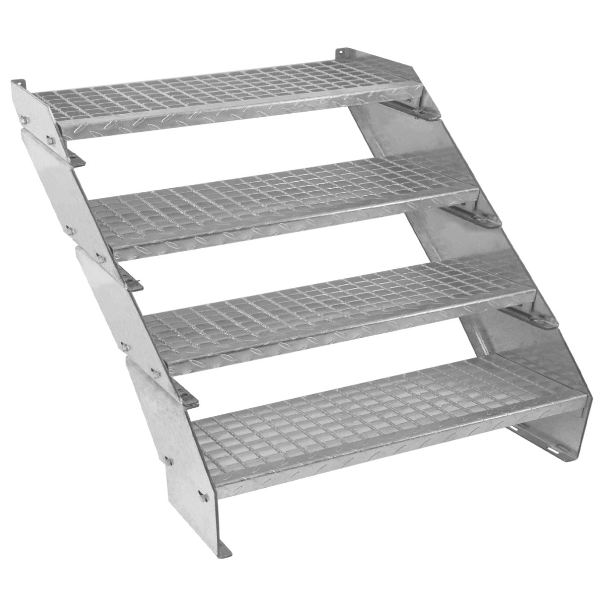 Escalera Galvanizada Ajustable de 4 Escalones– 900mm de Ancho