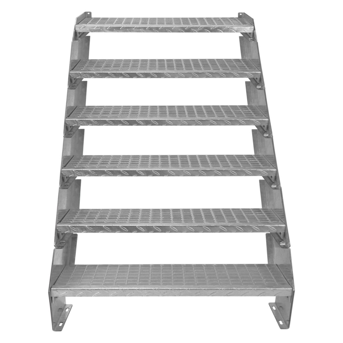 Escalera Galvanizada Ajustable de 6 Escalones– 900mm de Ancho