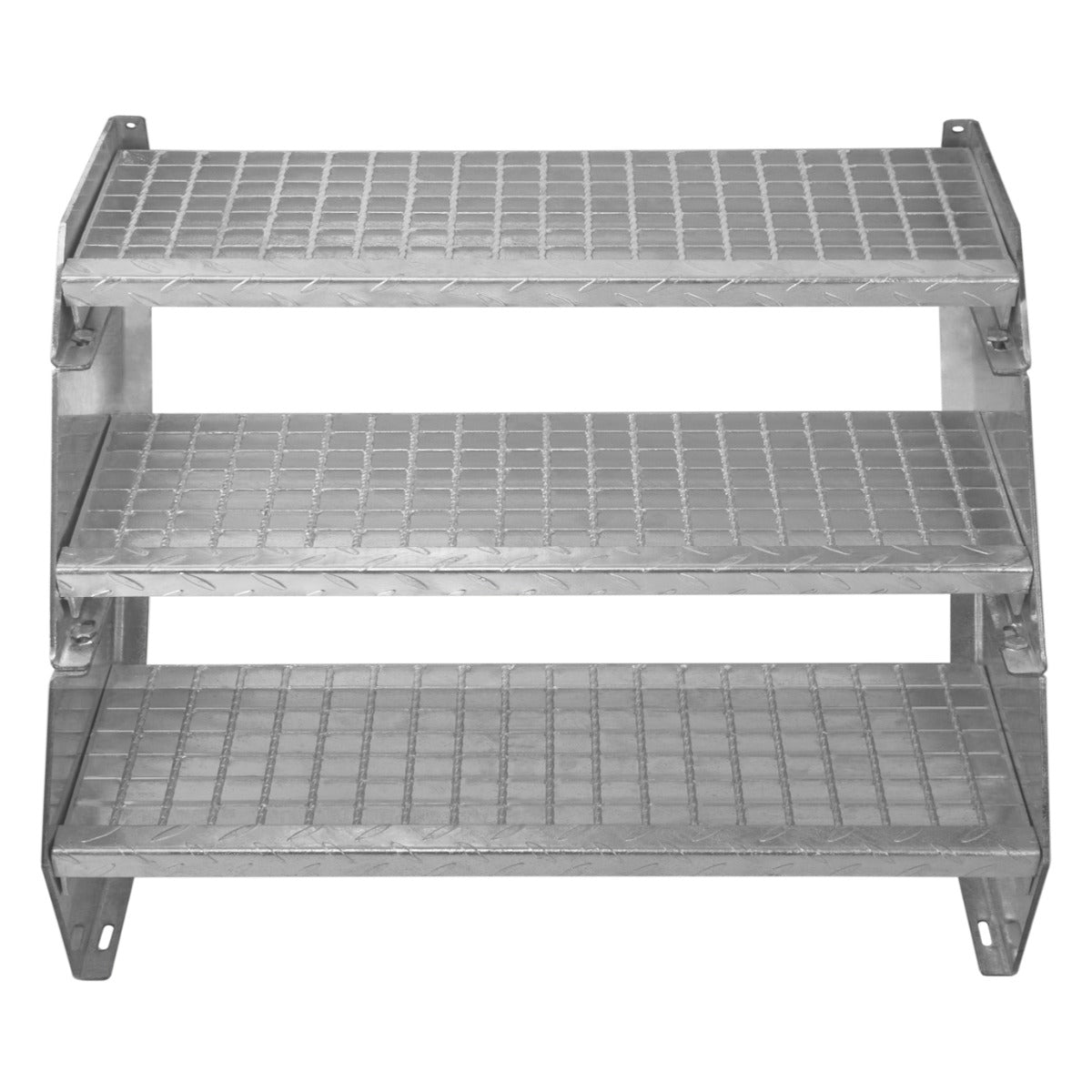 Escalera Galvanizada Ajustable de 8 Escalones – 900mm de Ancho