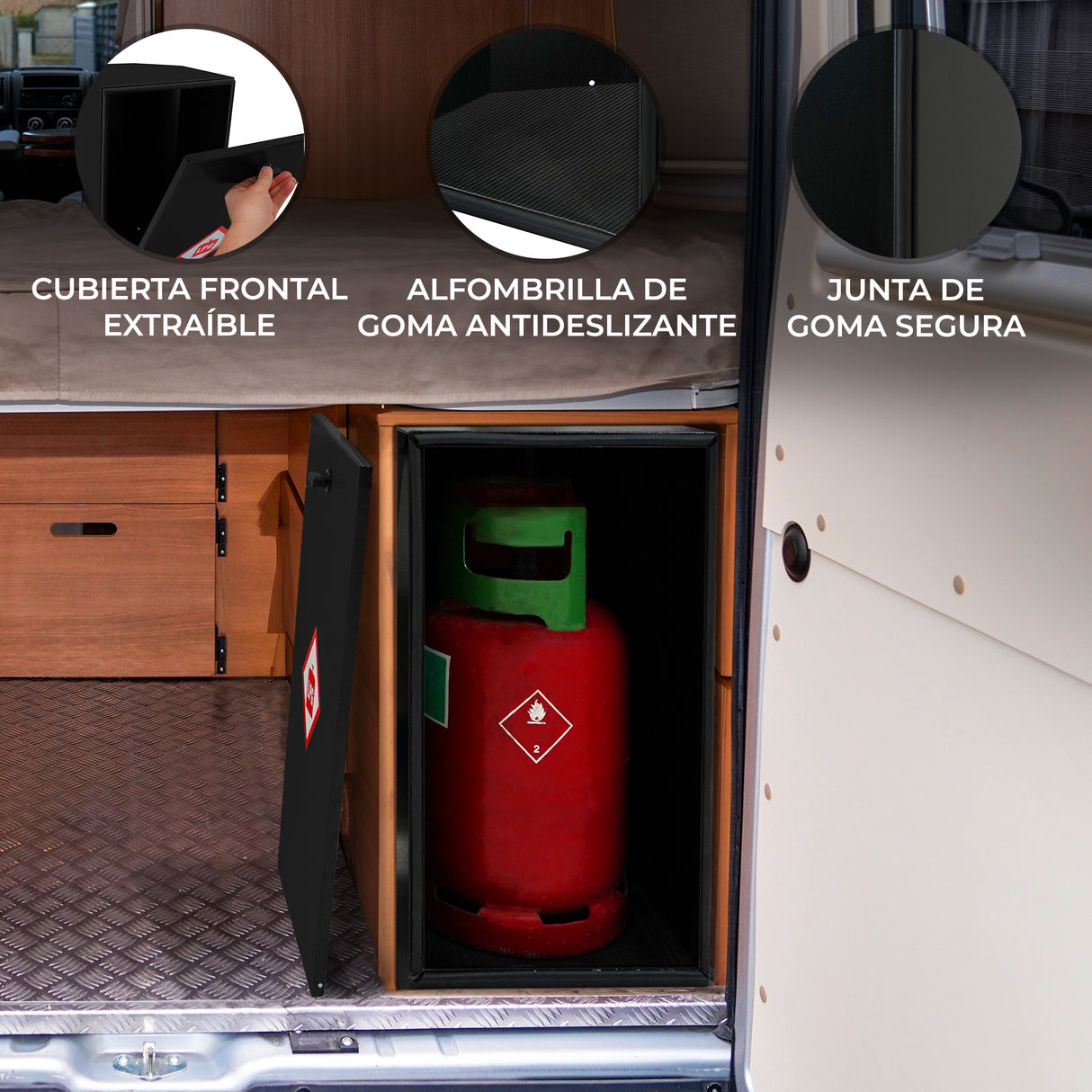 Casillero Metálico para Botellas de Gas