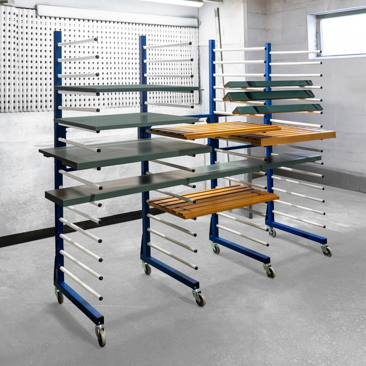 3 Carros Móviles Acoplables de Secado de Pintura con 2 Conectores 2 vías GRATIS