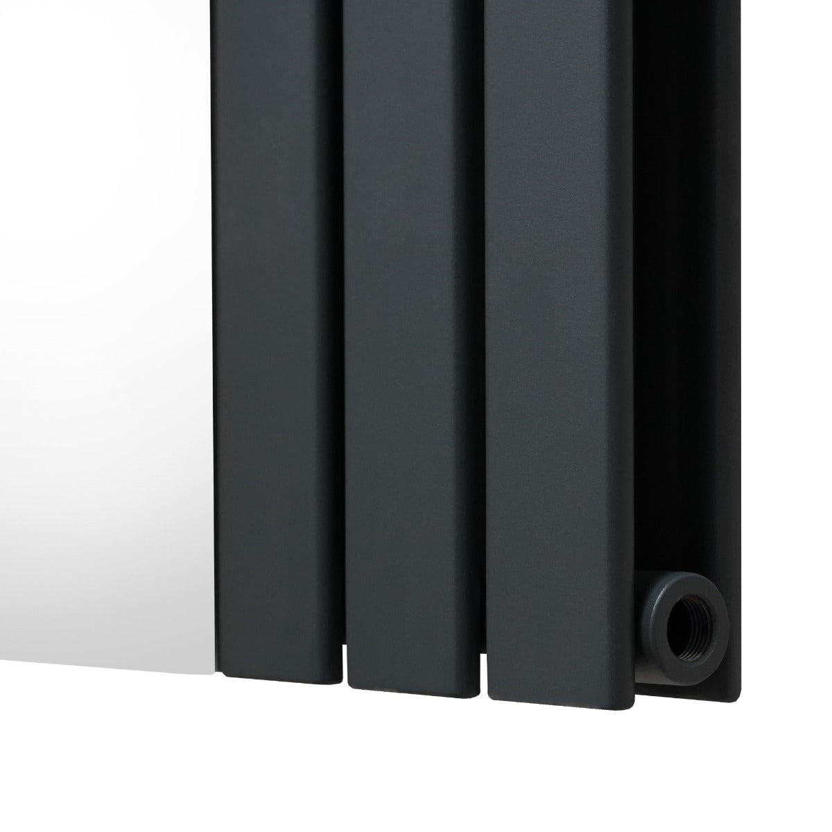 Radiador Plano con Espejo - 1800 mm x 425 mm - Gris Antracita