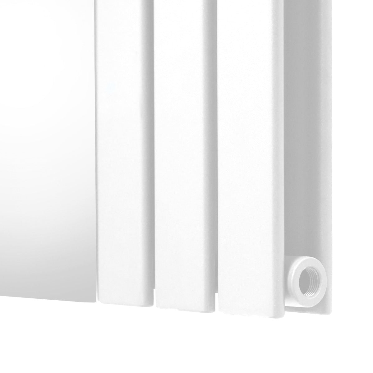 Radiador Plano con Espejo - 1800 mm x 425 mm - Blanco