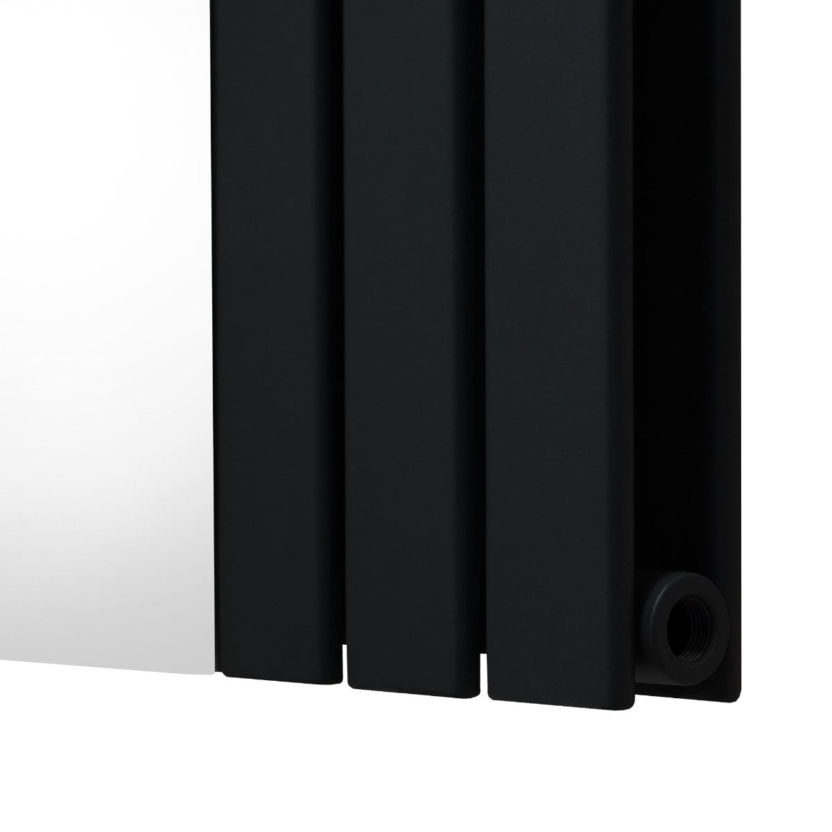 Radiador Plano con Espejo - 1800 mm x 565 mm - Negro