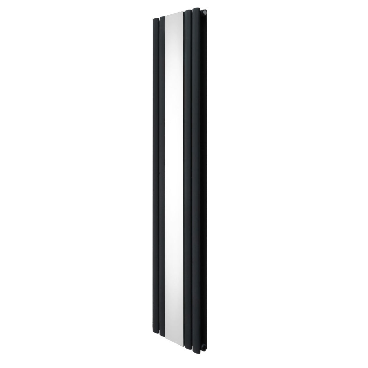 Radiador de Columna Ovalada con Espejo - 1800 mm x 380 mm - Gris Antracita