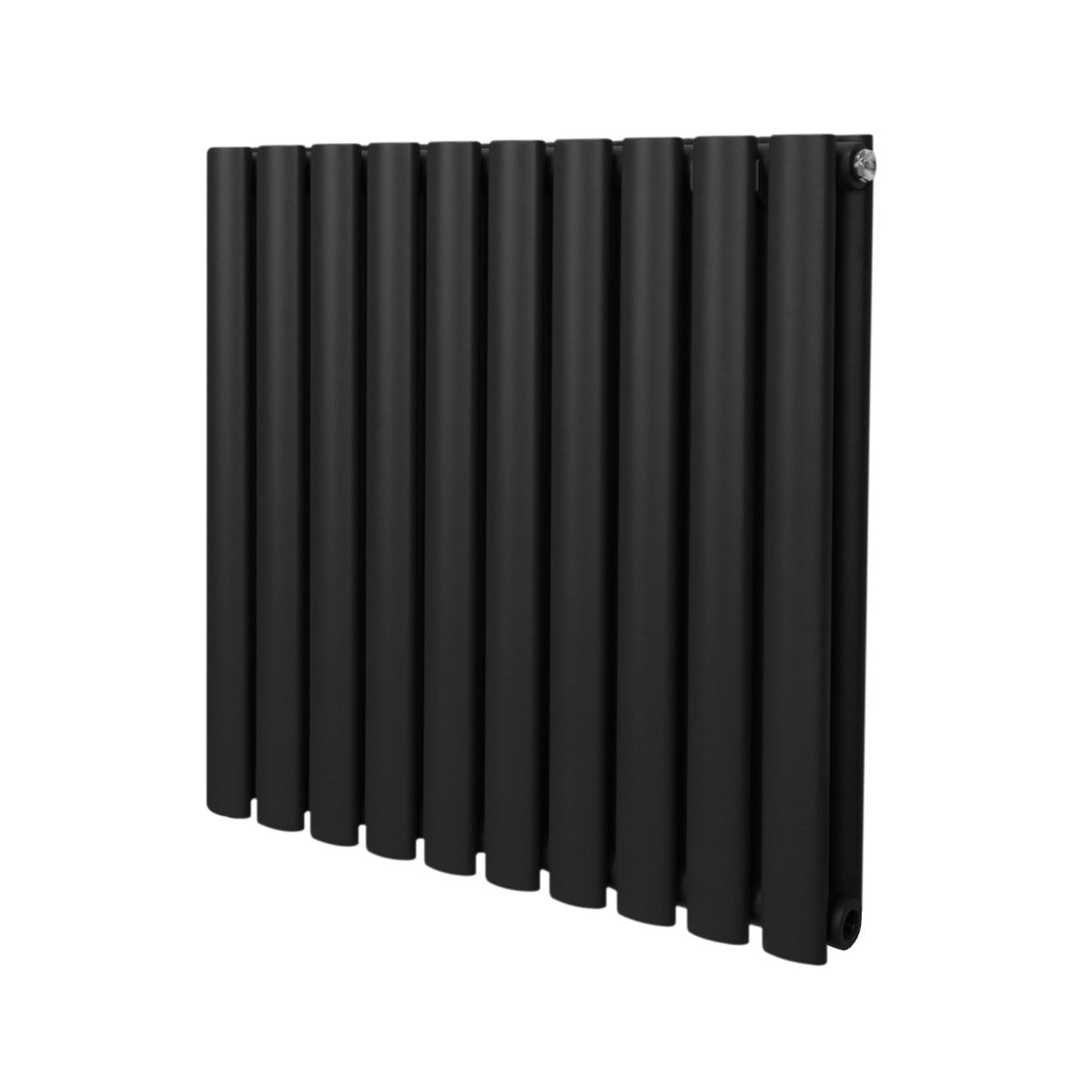 Radiador De Columna Ovalada - 600mm x 600mm - Negro