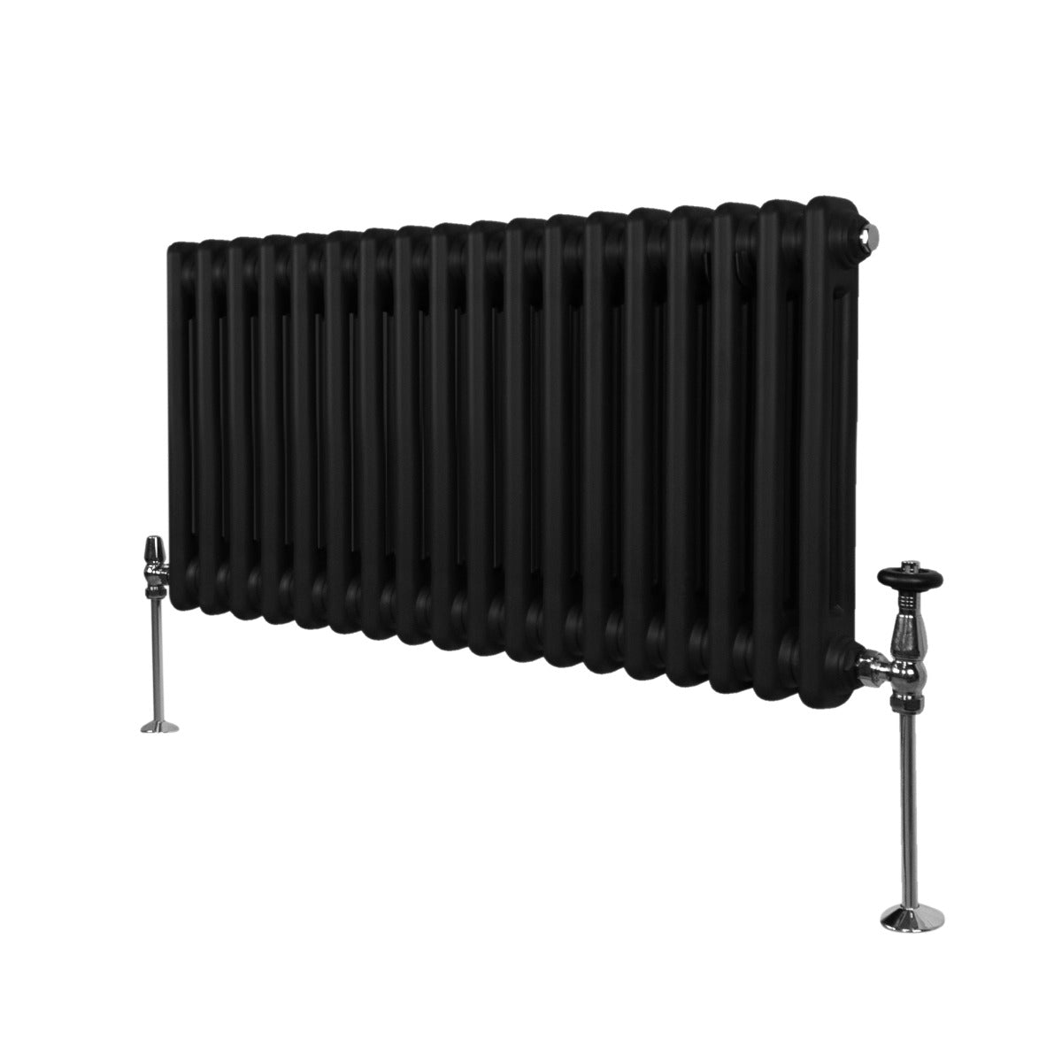 Radiador Tradicional Horizontal de 2 columnas - 300 x 832 mm - Negro